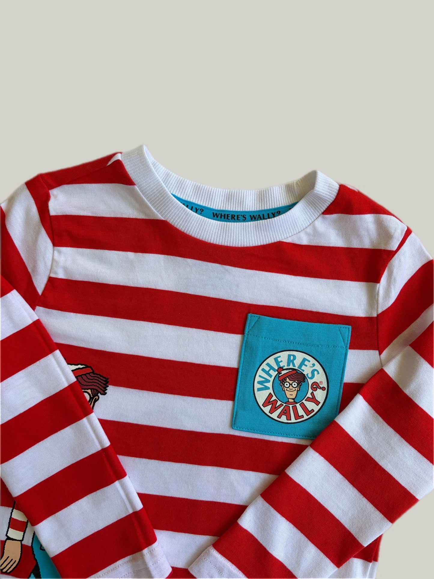 Brand New Cotton Where is Wally Long Sleeve Shirt