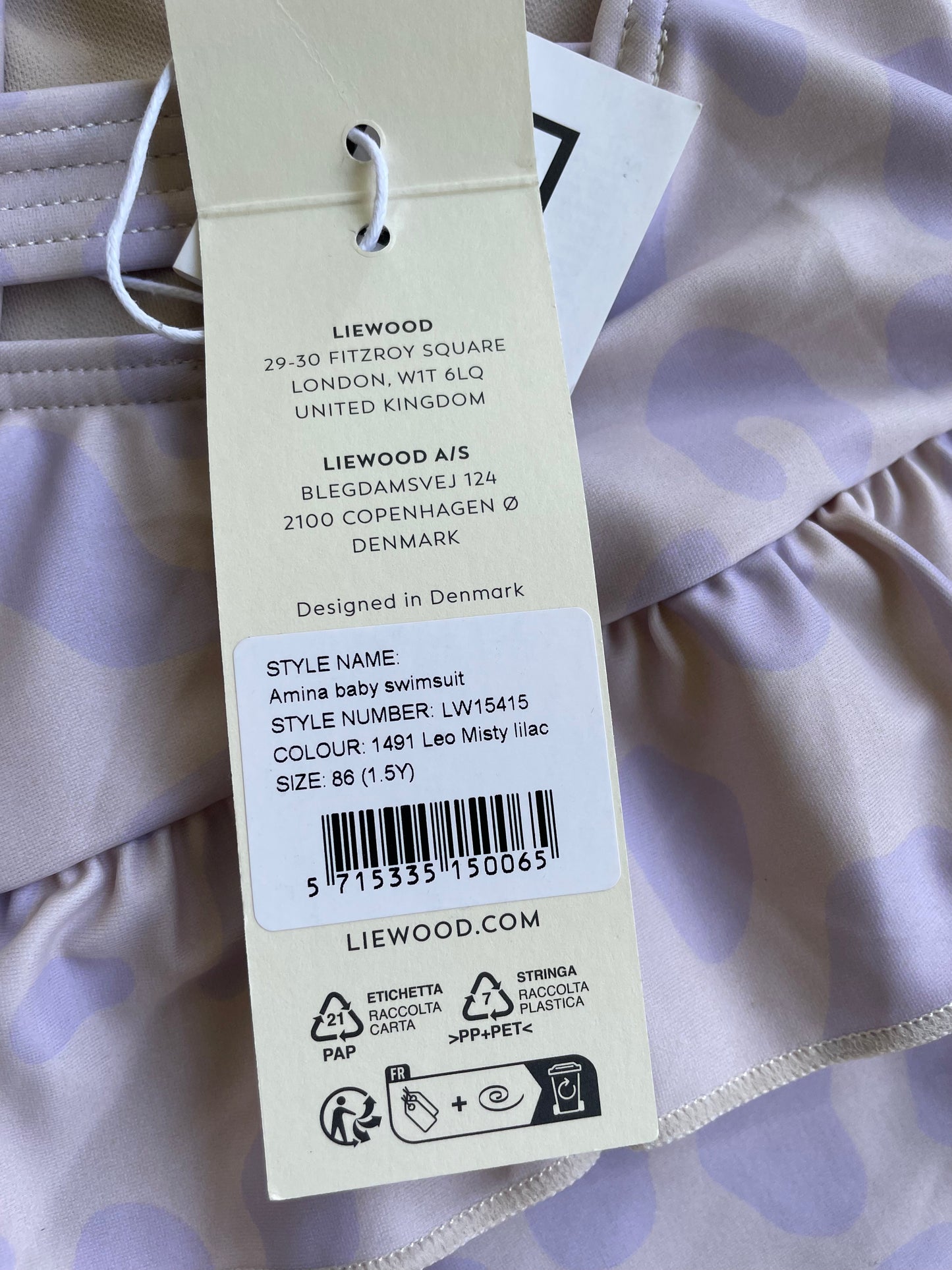 Brand New Liewood Amina Baby swimsuit 1.5 years