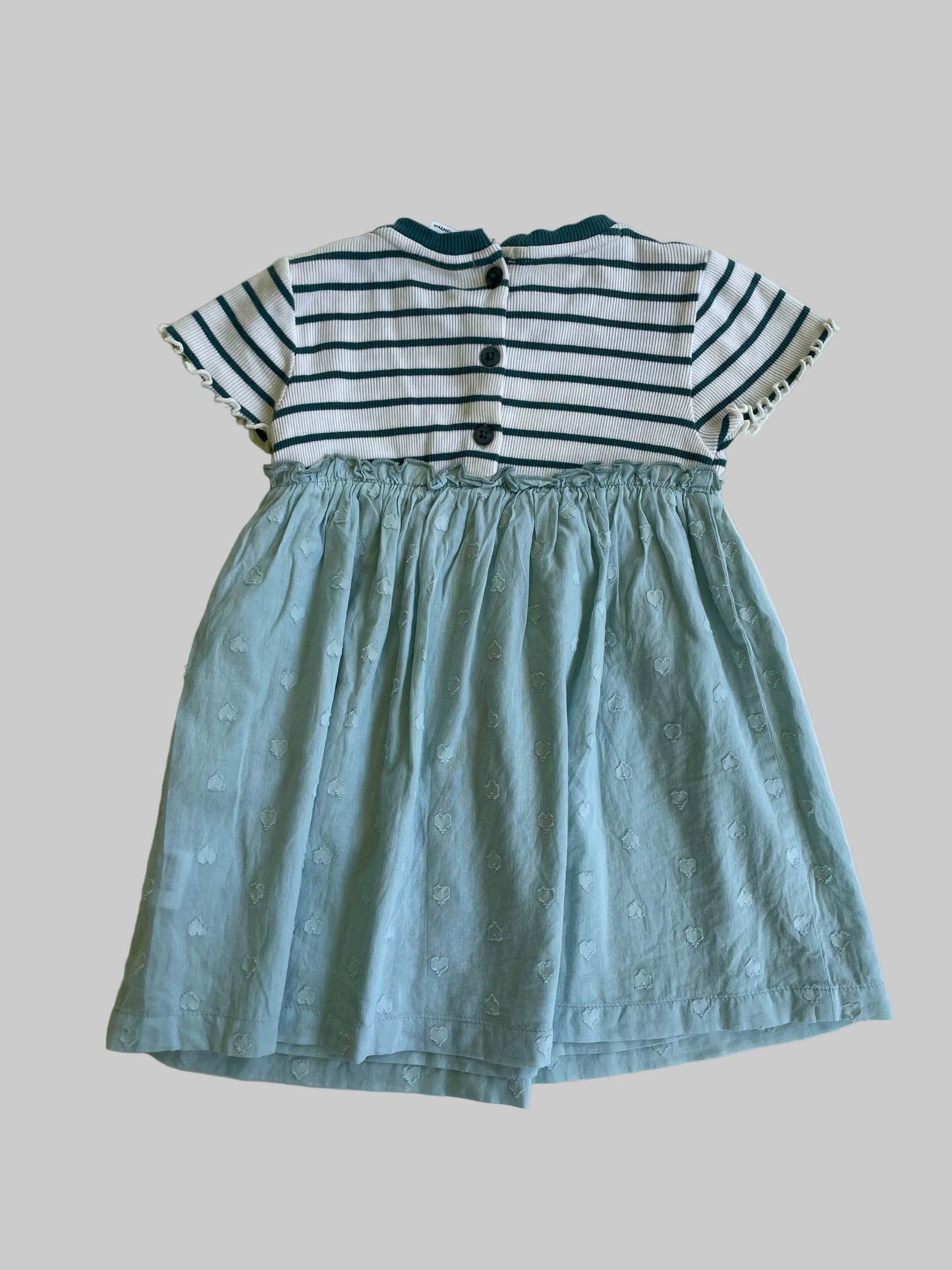Like New John Lewis Baby Girl Green Dress