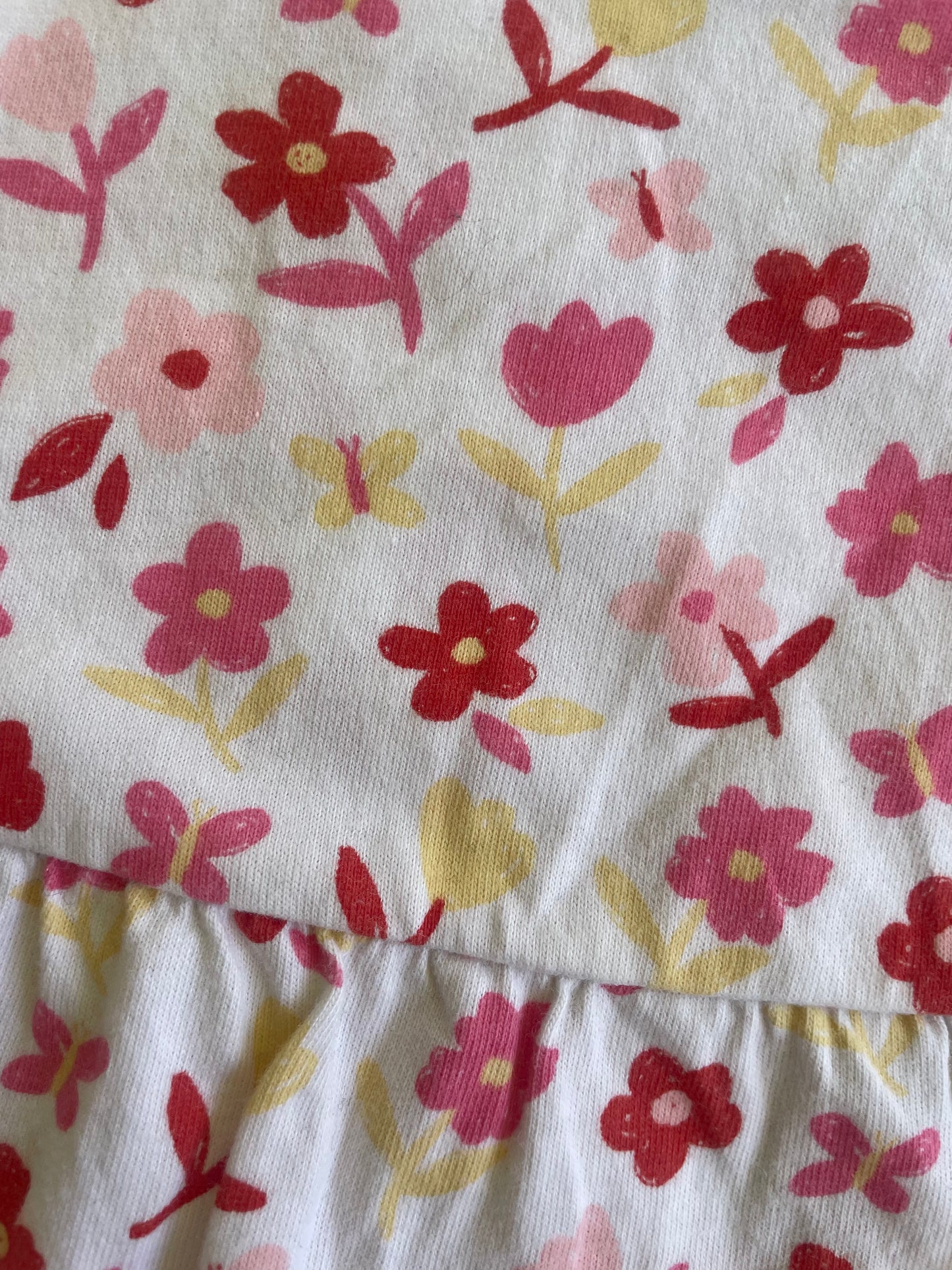 Good Condition George Cotton Floral Romper