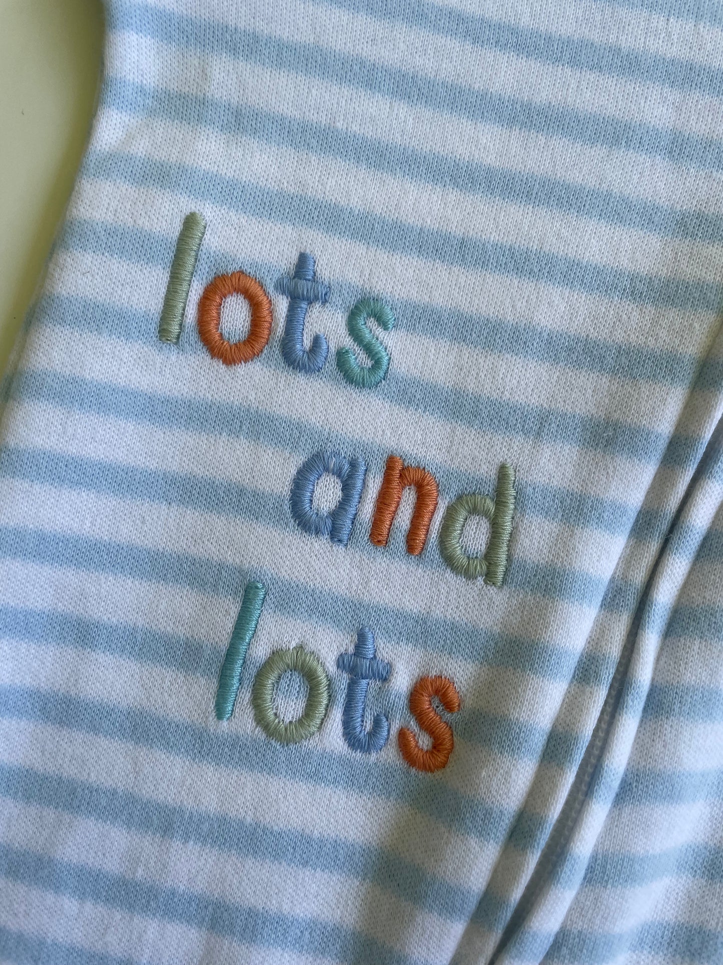 Brand New Nutmeg Blue Baby Boy Sleepsuit